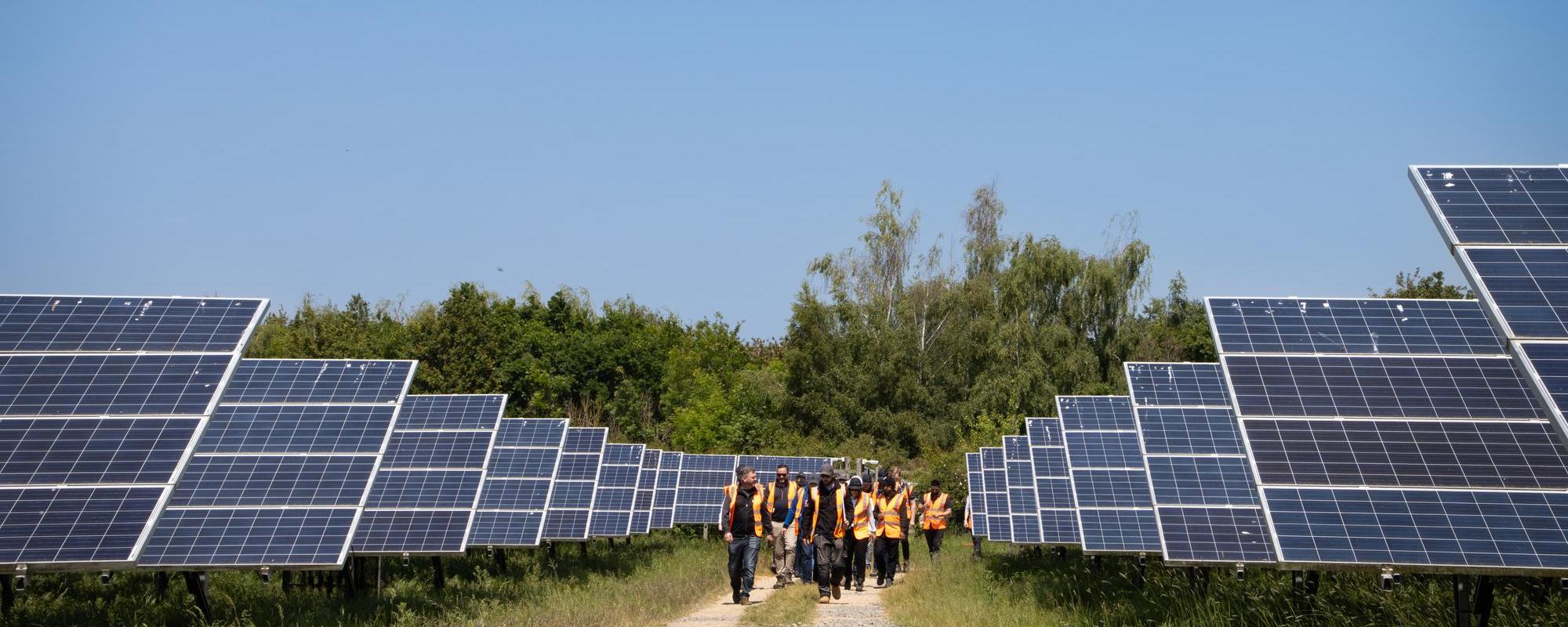 Site visit to Manor Farm solar farm