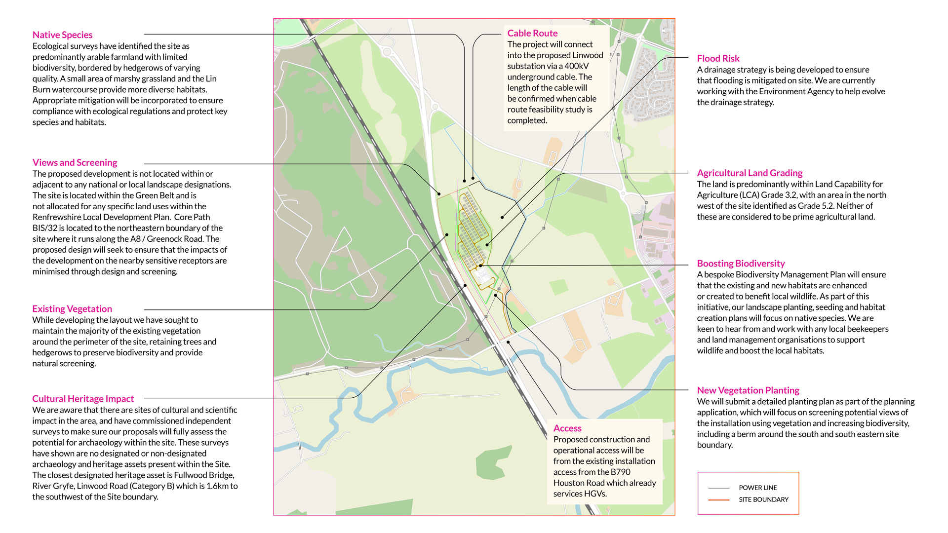 East Fulwood BESS annotated map graphic